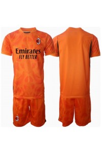 AC Milan Keeper Babyklær Borte Fotballdrakt til barn 2024-25 Korte ermer (+ Korte bukser)